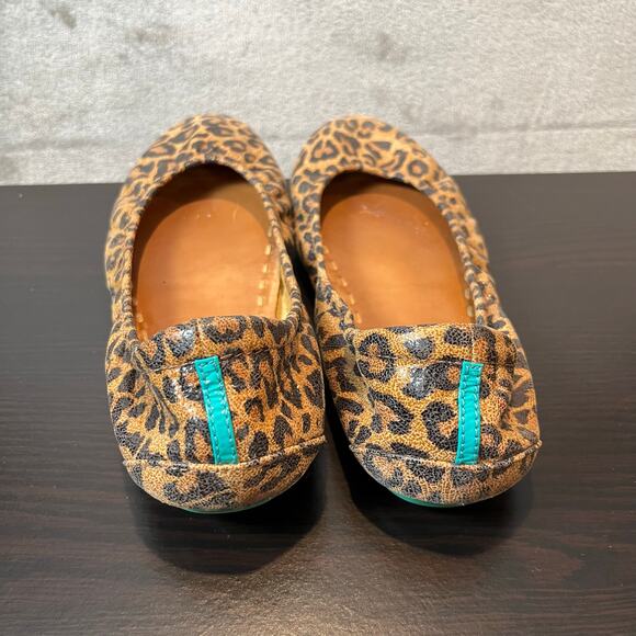Tieks Women's Leopard Print Italian Leather Flats Size 9 - Picture 7 of 8